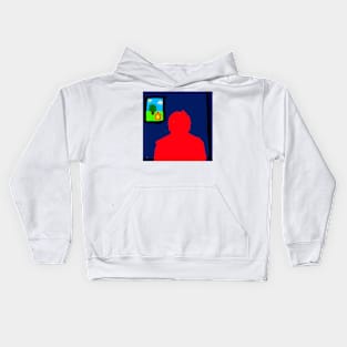 Blue Room Portrait Kids Hoodie